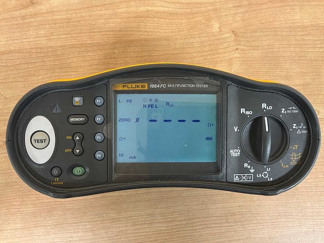 Fluke 1664 fc multifunctionele installatietester - afbeelding 2 van  7