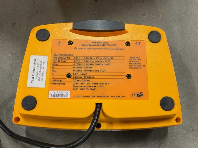 Fluke 6200 apparatentester - afbeelding 3 van  4