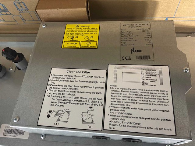 Fluo idu fgd-361ei/1ja-n2 r410a binnendeel 10,0kw - afbeelding 8 van  12