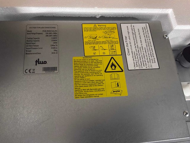 Fluo idu fgd-501ei/1ja-n3 r32 binnendeel 13,4kw - afbeelding 12 van  15