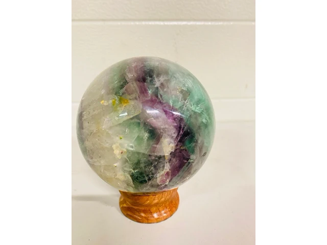 Fluoriet regenboog bol - afbeelding 1 van  5