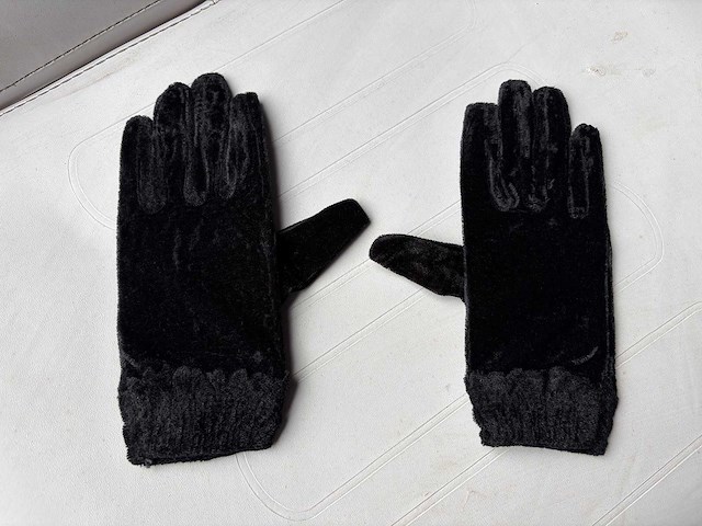 Fluwelen handschoenen - paar (10000x) - afbeelding 1 van  3