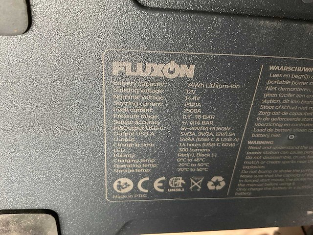 Fluxon bcp12v41 acculader - afbeelding 3 van  3