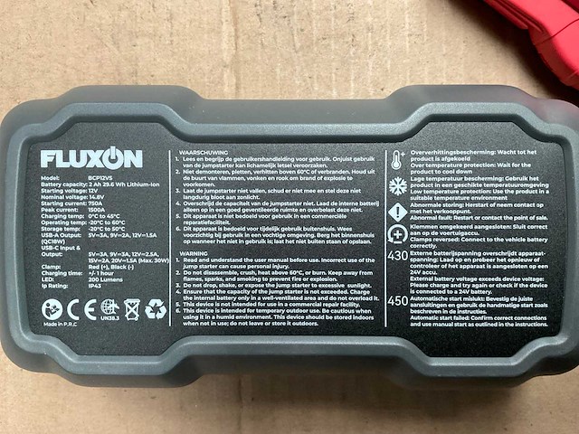 Fluxon bcp12vs start booster - afbeelding 3 van  3