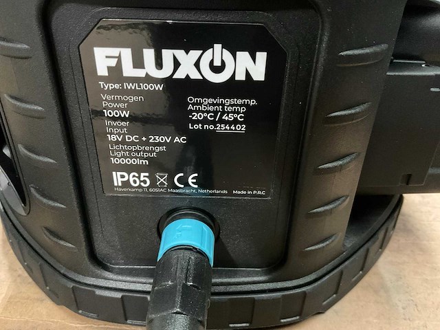 Fluxon iwl100w hybride bouwlamp - afbeelding 4 van  4