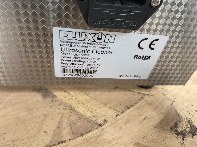 Fluxon uc 150df ultrasonic cleaner - afbeelding 6 van  6