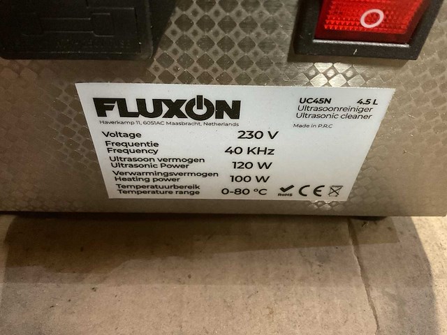 Fluxon uc45n ultrasoon reiniger - afbeelding 2 van  6
