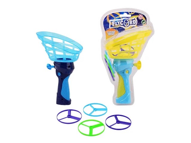 Fly cord outdoor fun vliegende schijf blauw - afbeelding 3 van  3