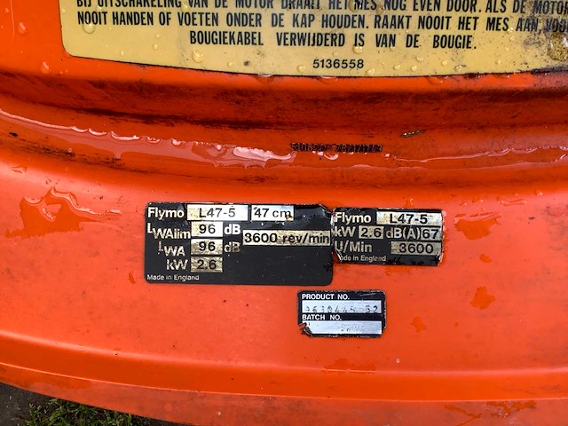 Flymo l47-5 zweefmaaier - afbeelding 5 van  5