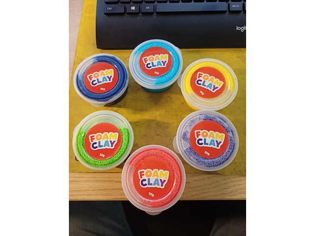 Foam klei collor 5 kokers - afbeelding 7 van  9