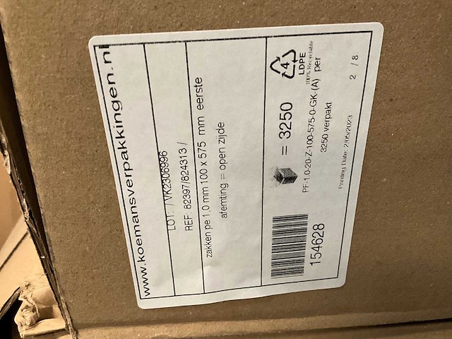 Foamzakken - diverse maten - 27 pallets (210000x) - afbeelding 6 van  7