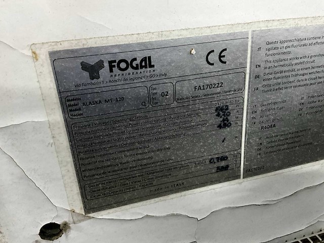 Fogal alaska mt 120 wandkoeling - afbeelding 7 van  7