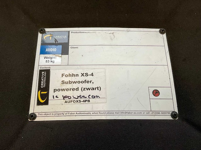 Fohhn xs-4 subwoofer (2x) - afbeelding 6 van  6