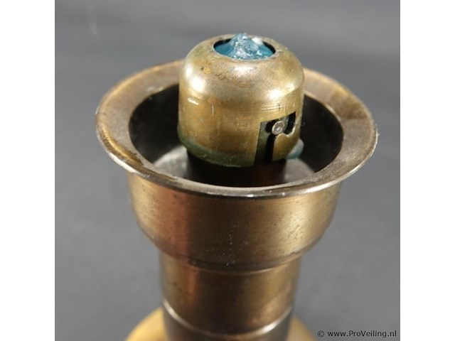 Föhl kandelaar koper/messing kandelaar met springveer - afbeelding 3 van  5