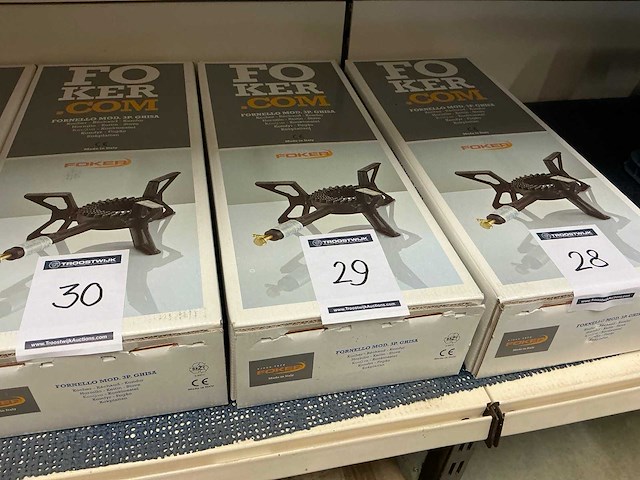Foker 3p. ghisa gaskomfoor - afbeelding 1 van  2