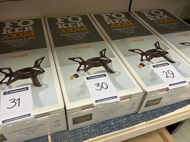 Foker 3p. ghisa gaskomfoor - afbeelding 1 van  2