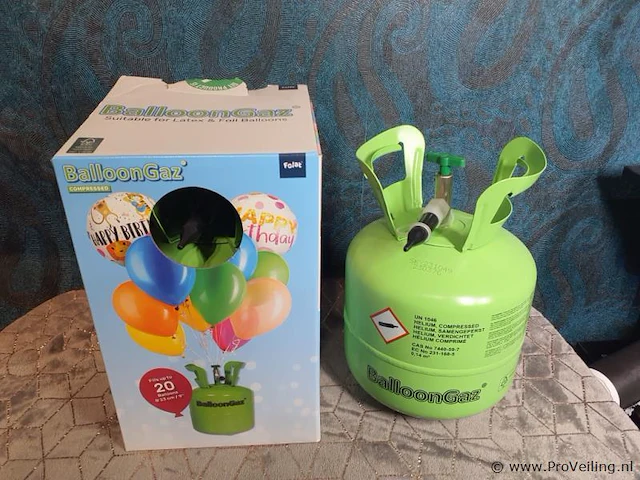 Folat balloongaz helium cilinder m 25224 - afbeelding 1 van  3