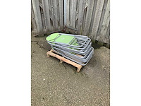 Foldable chairs green (8x) - afbeelding 2 van  5