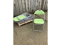 Foldable chairs green (8x) - afbeelding 5 van  5