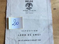 Folder tentoonstelling leon de smet - afbeelding 1 van  2