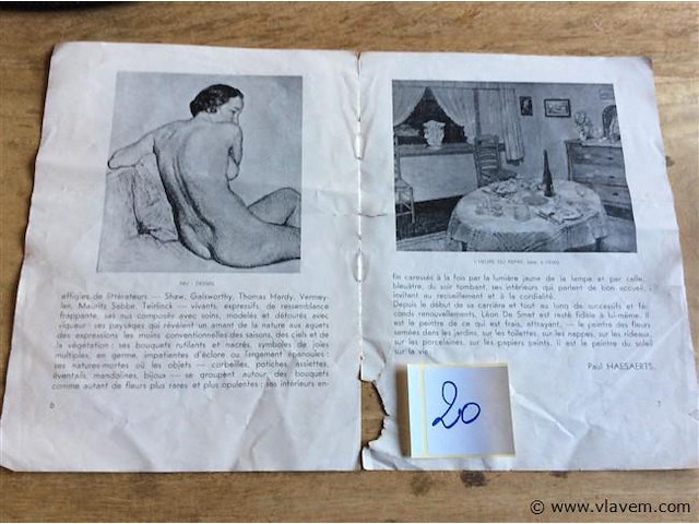 Folder tentoonstelling leon de smet - afbeelding 2 van  2