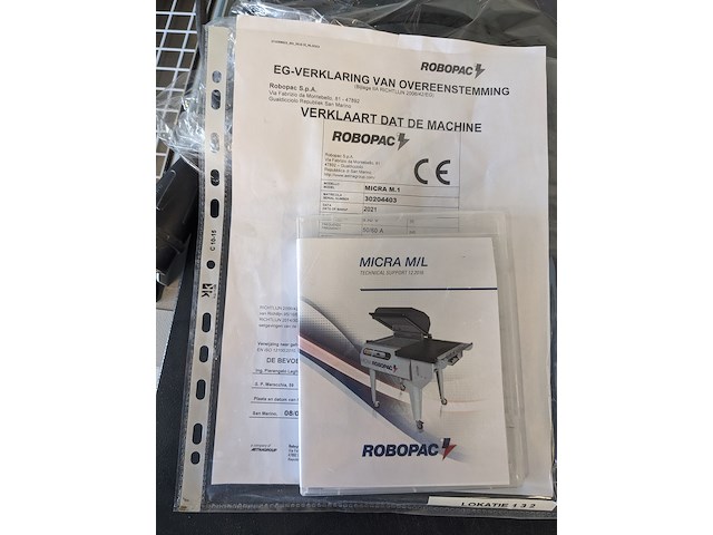 Folie krimp machine, robopac, micra m1, wit, 2021 - afbeelding 11 van  11
