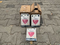 Folieballon hart roze (200x) - afbeelding 2 van  4