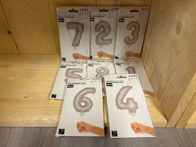 Foliebalon - mixpartij (1000x) - afbeelding 1 van  3