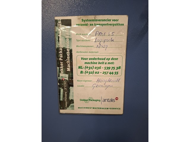Foliewikkelaar logipack, pme 25, bouwjaar 2005 - afbeelding 3 van  15