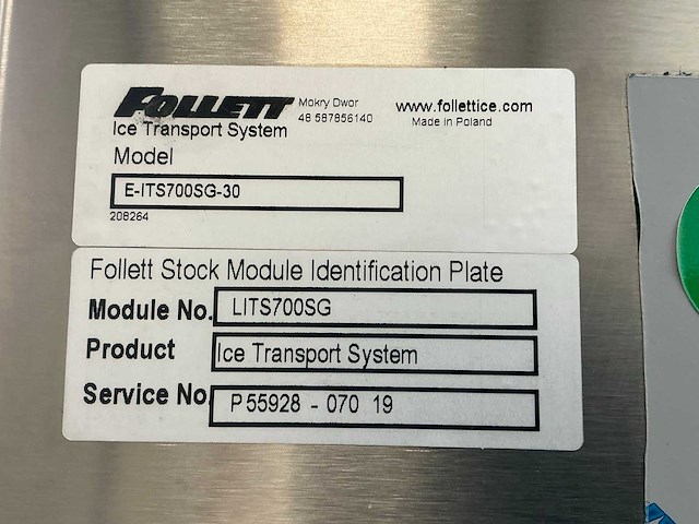 Follett e-its700sg-30 ijsbunker incl ijstransport - afbeelding 8 van  8