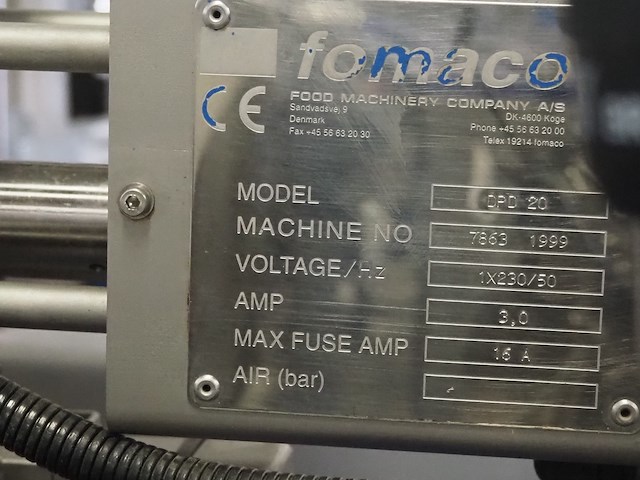 Fomaco food machinery company a/s - afbeelding 7 van  7