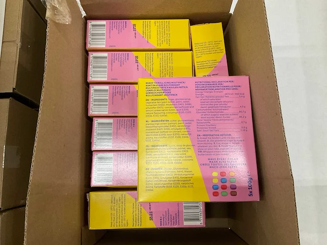 Fondant multipack 5 kleuren (568x) - afbeelding 4 van  4