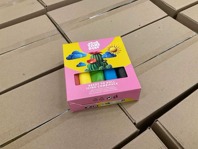 Fondant multipack 5 kleuren (896x) - afbeelding 1 van  4