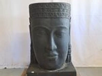 Fontein buddha, buddha, donkergrijs / antraciet