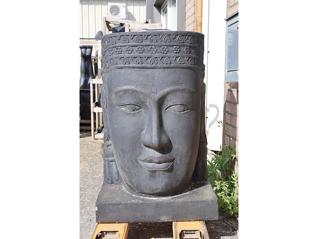 Fontein buddha, buddha, donkergrijs / antraciet - afbeelding 2 van  7