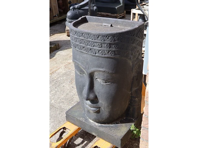 Fontein buddha, buddha, donkergrijs / antraciet - afbeelding 7 van  8