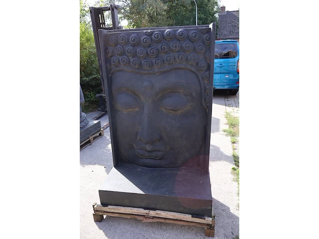 Fontein, buddha, donkergrijs / antraciet - afbeelding 2 van  8