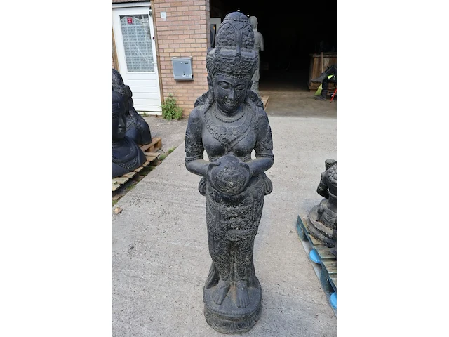 Fontein, buddha, donkergrijs / antraciet - afbeelding 2 van  8
