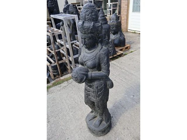 Fontein, buddha, donkergrijs / antraciet - afbeelding 3 van  8