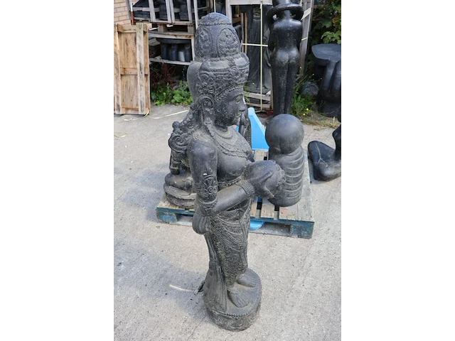 Fontein, buddha, donkergrijs / antraciet - afbeelding 5 van  8