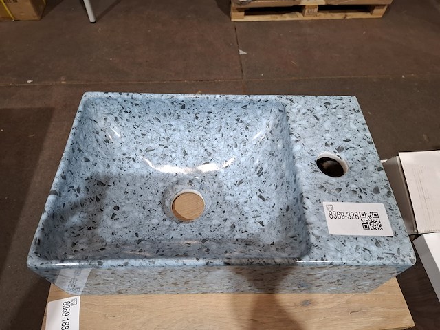 Fontein globo, le pietre, blauw - afbeelding 3 van  5