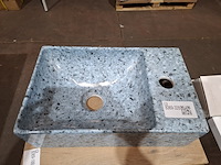 Fontein globo, le pietre, blauw - afbeelding 3 van  5