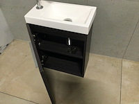 Fontein + kraan 55x40x22 cm wb, kastanjebruin - afbeelding 3 van  4