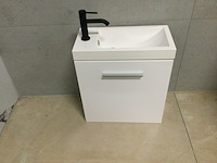 Fontein + kraan 55x50x25 cm wb, wit - afbeelding 1 van  3