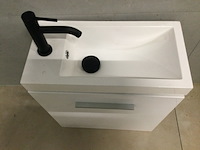 Fontein + kraan 55x50x25 cm wb, wit - afbeelding 2 van  3