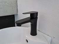 Fontein met spiegel, glans wit - afbeelding 5 van  7