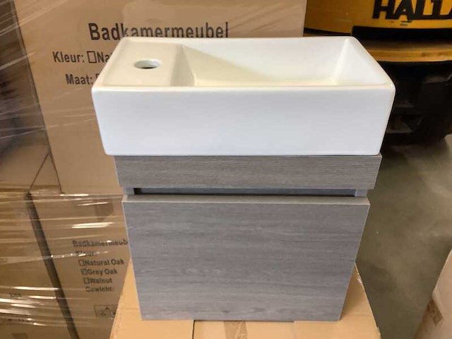 Fontein + meubel grey oak 40 cm, karo, grey oak - afbeelding 2 van  3