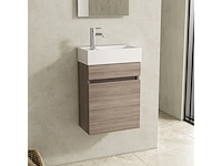 Fontein + meubel grey oak 40 cm, karo, grey oak