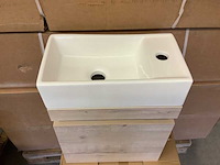 Fontein + meubel natural oak 40 cm, karo, natural oak - afbeelding 3 van  3