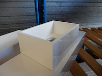 Fontein planchet, wit, 120x20x10cm - afbeelding 3 van  5